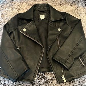 Faux Leather jacket for toddler girls